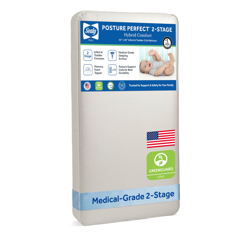 Breathable 2 Stage Hybrid Memory Foam Crib Mattress G9225