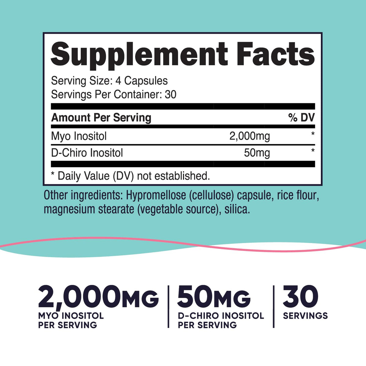 120 Capsules GMO-Free Inositol R80229