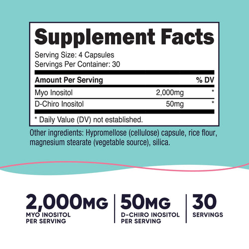 120 Capsules GMO-Free Inositol R80229