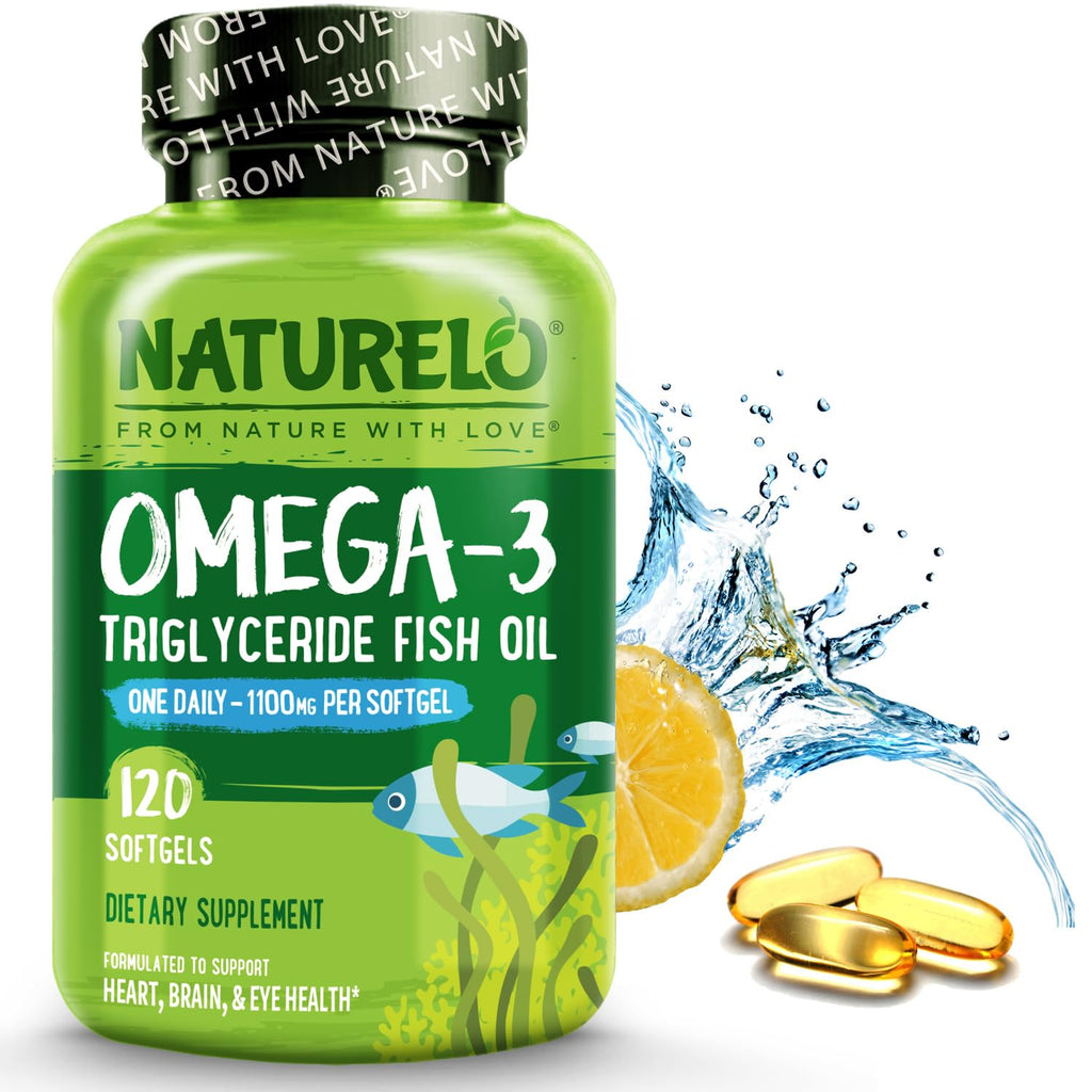 Omega 3 Fish Oil Supplement 1100mg 120 Softgels C767670