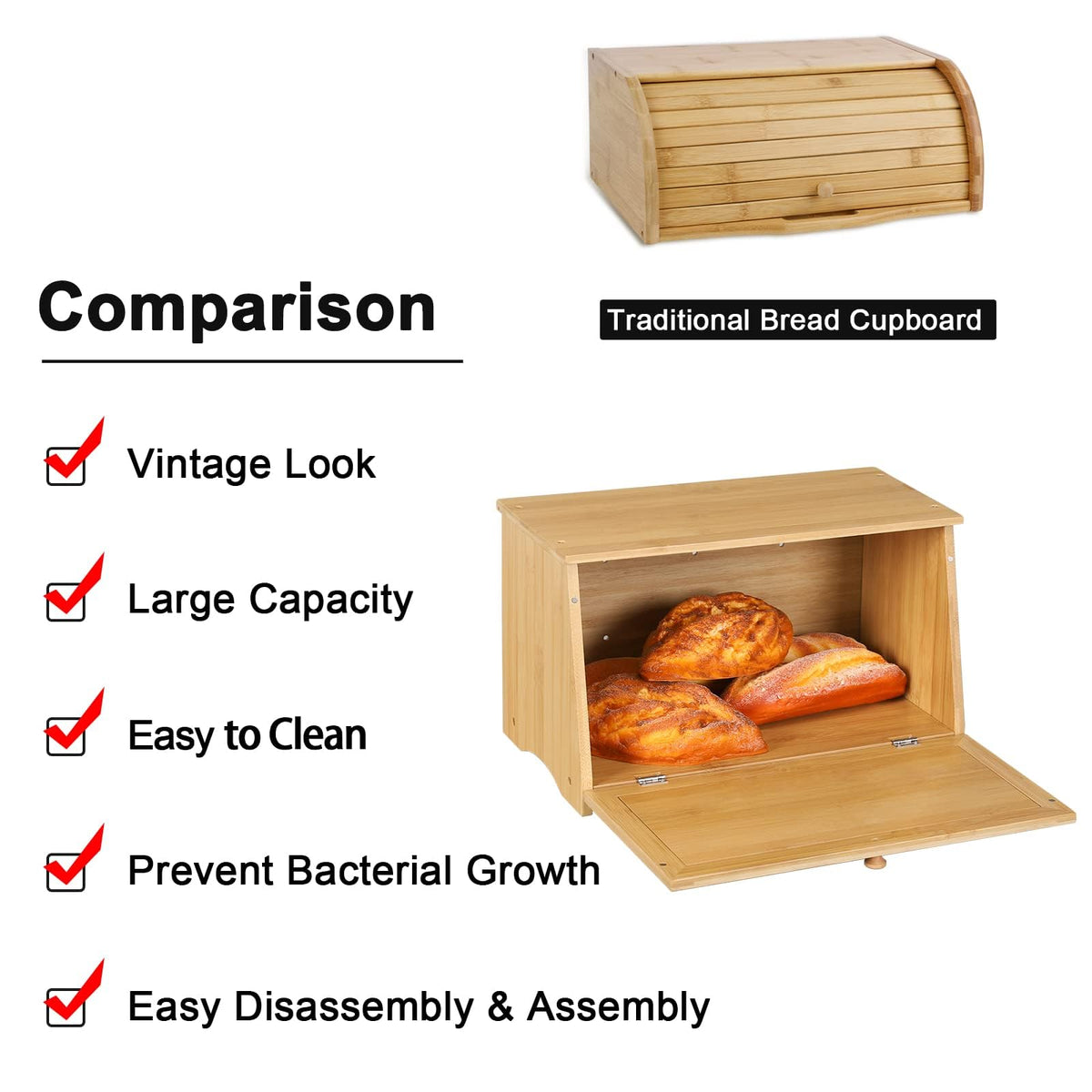 Wooden Bread Box E39925