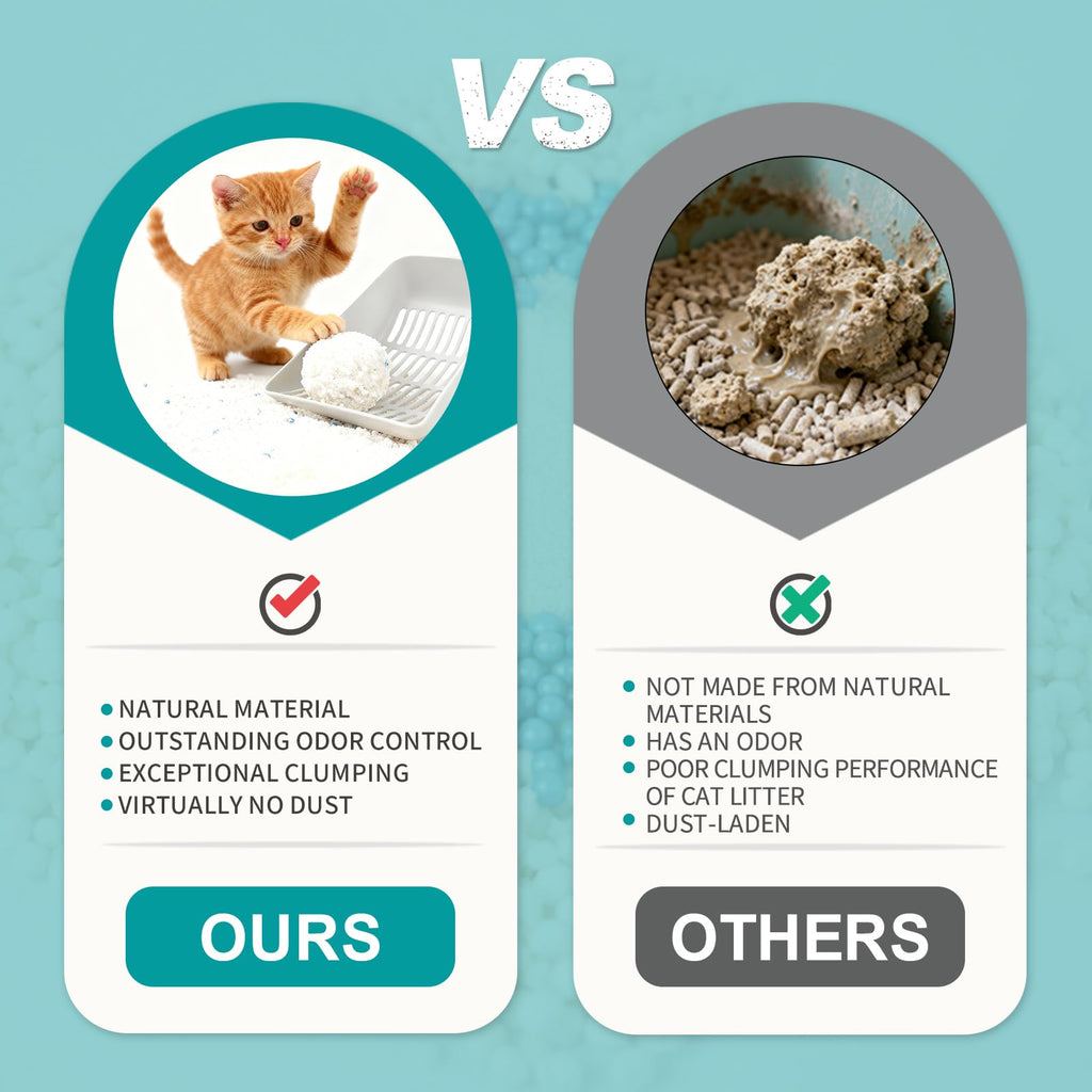 Cassava Cat Litter Odor Control Dust-Free Clumping Q411