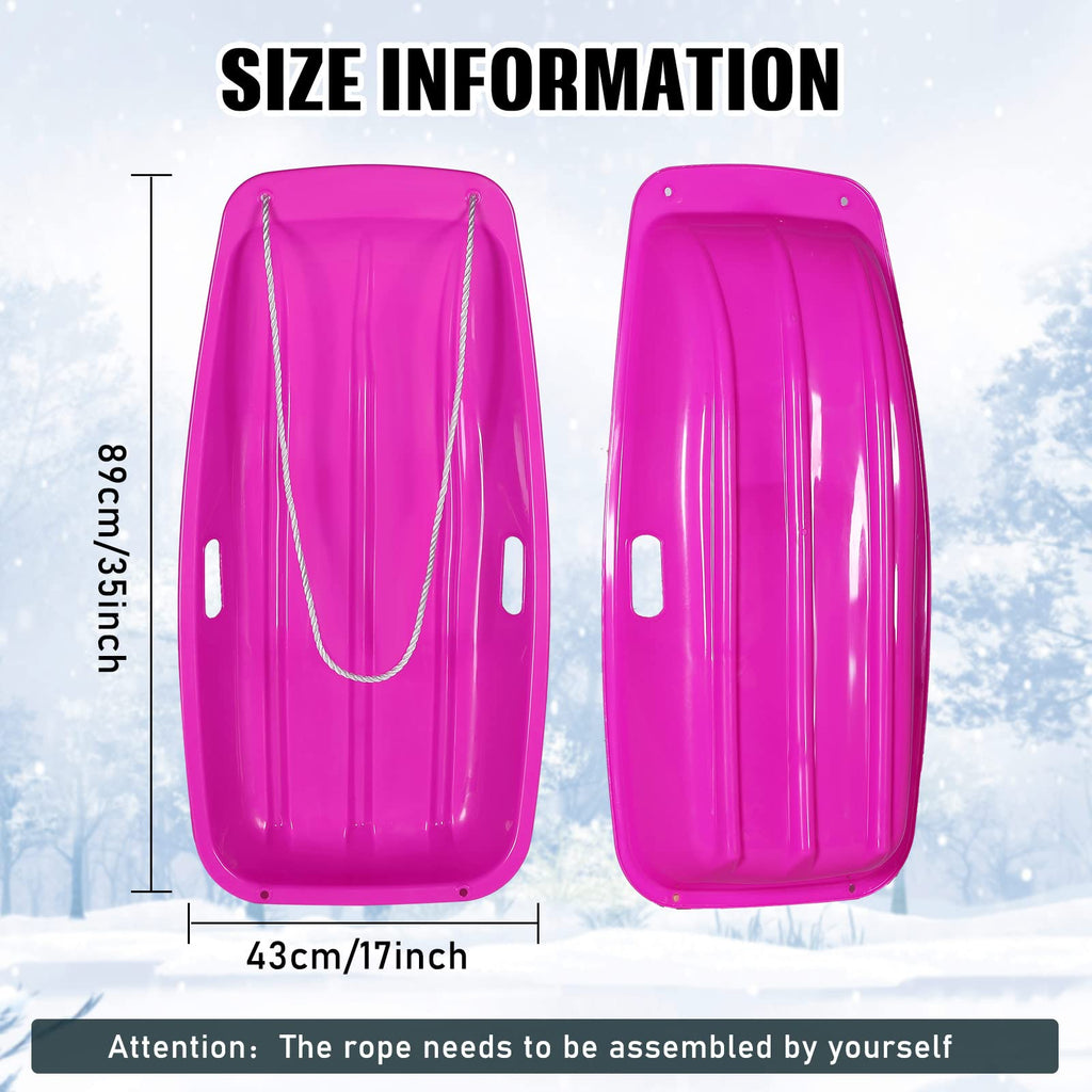 6 Pcs 35 in Plastic Snow Sled A1160
