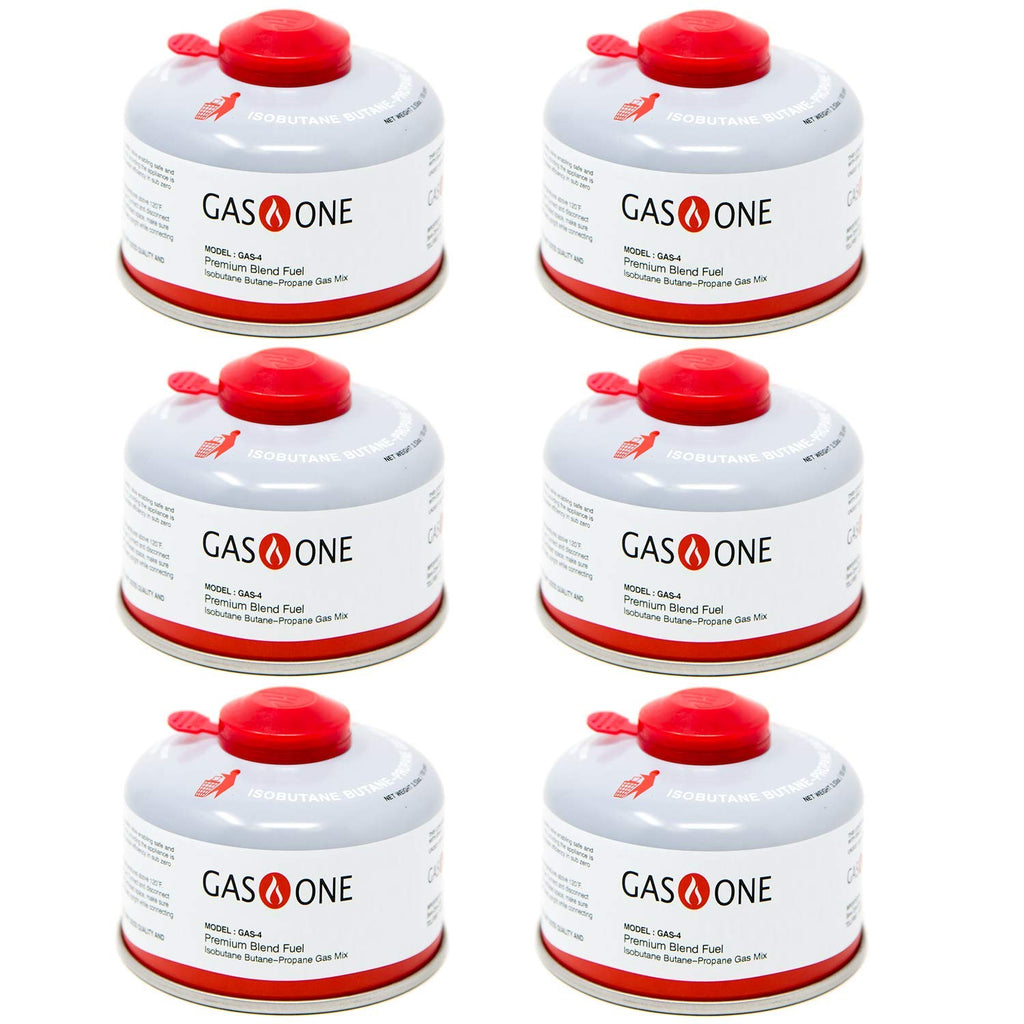 Camping Fuel Isobutane Canister 100gram 6 Pack F329
