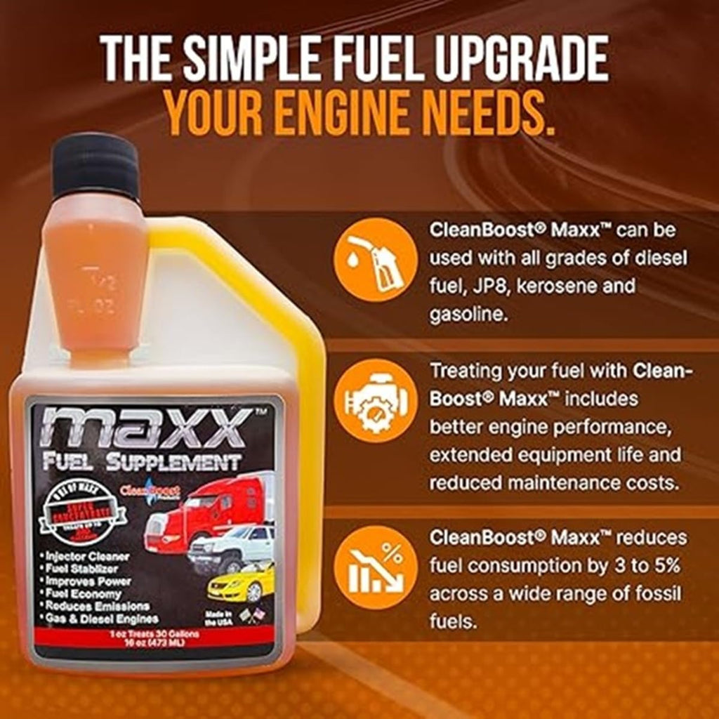 16oz Fuel Treatment for Gas & Diesel Fuel F5686