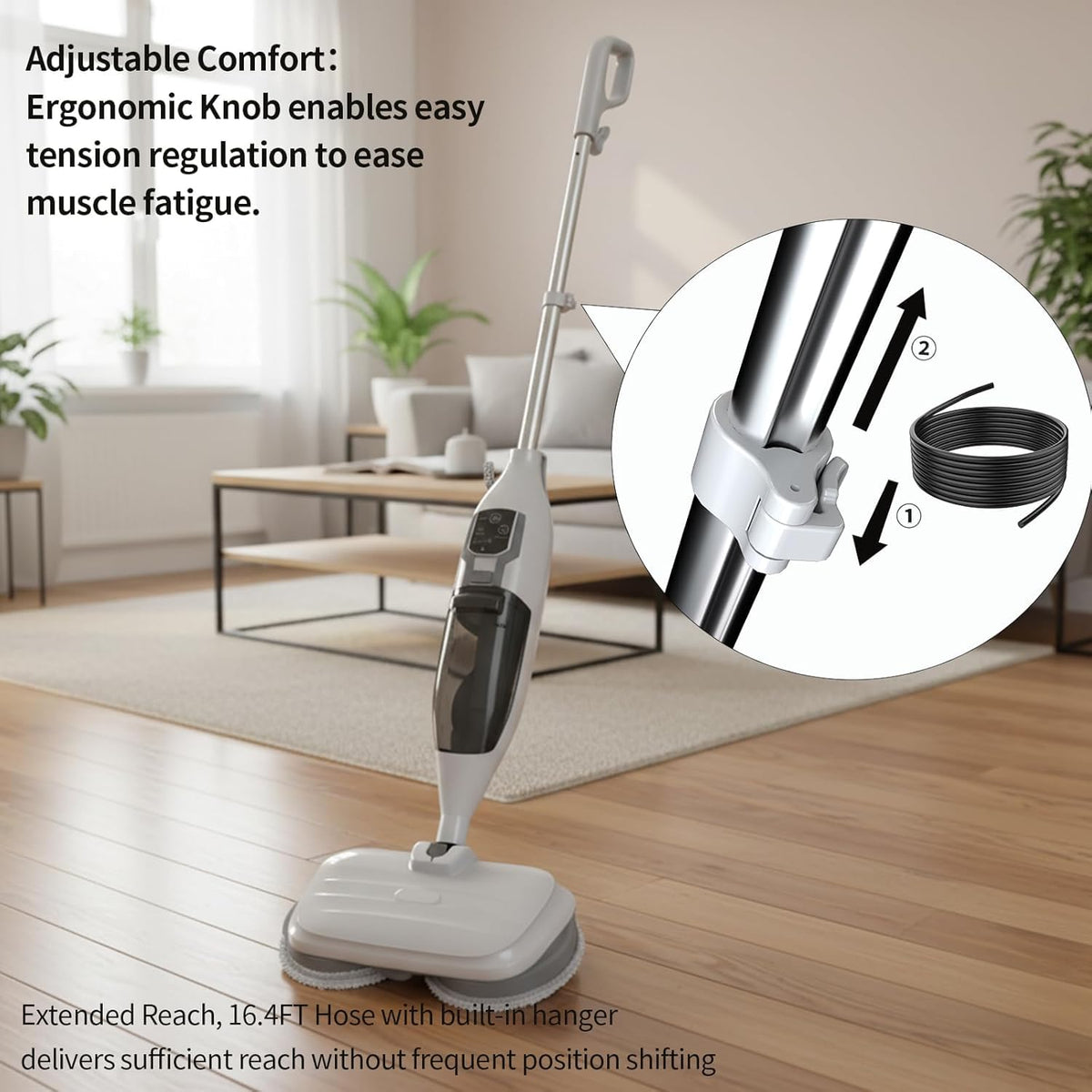 300°F Scrub & Steam Mop with 13 Accessories A18228