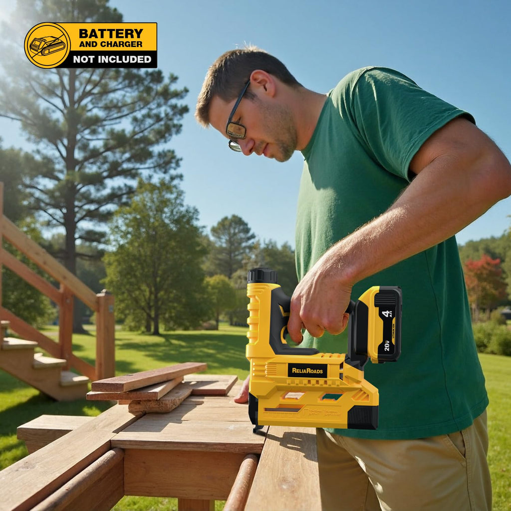 2-in-1 Cordless 18GA Brad Nailer & 1/4 Crown Stapler F45144