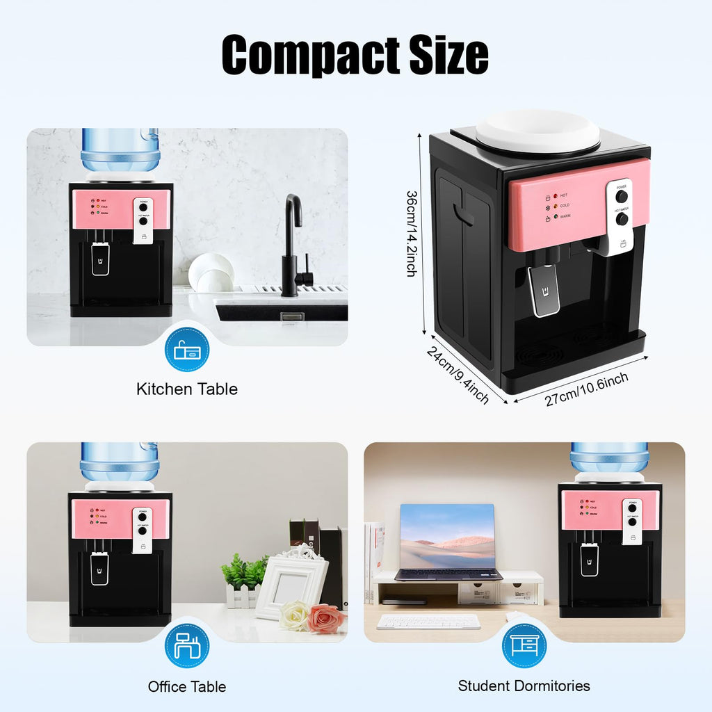 Top Loading Countertop Water Dispenser, 3 Temperature Setting D9702