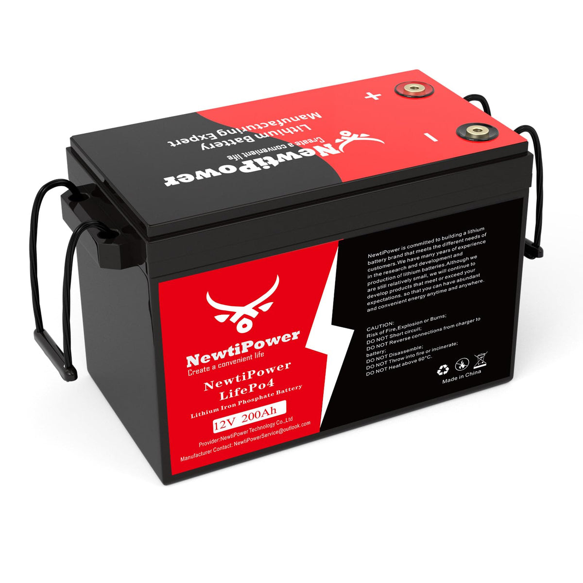 12V 200Ah Lithium LiFePO4 Battery with 150A BMS C9136