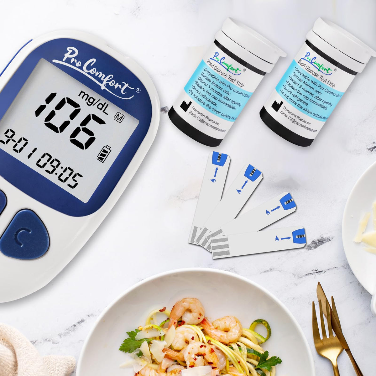 Glucose Test Strips 100 Count No Coding Q4699