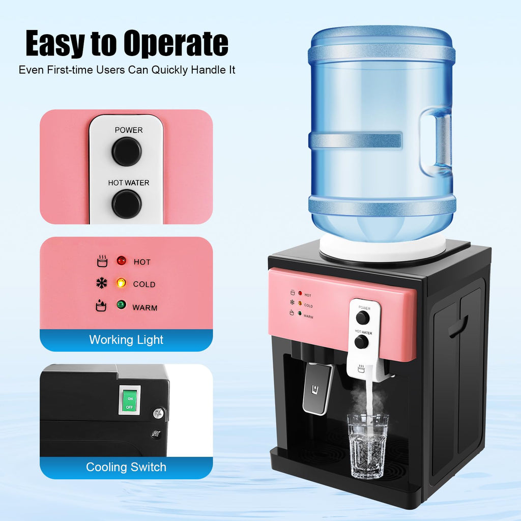 Top Loading Countertop Water Dispenser, 3 Temperature Setting D9702