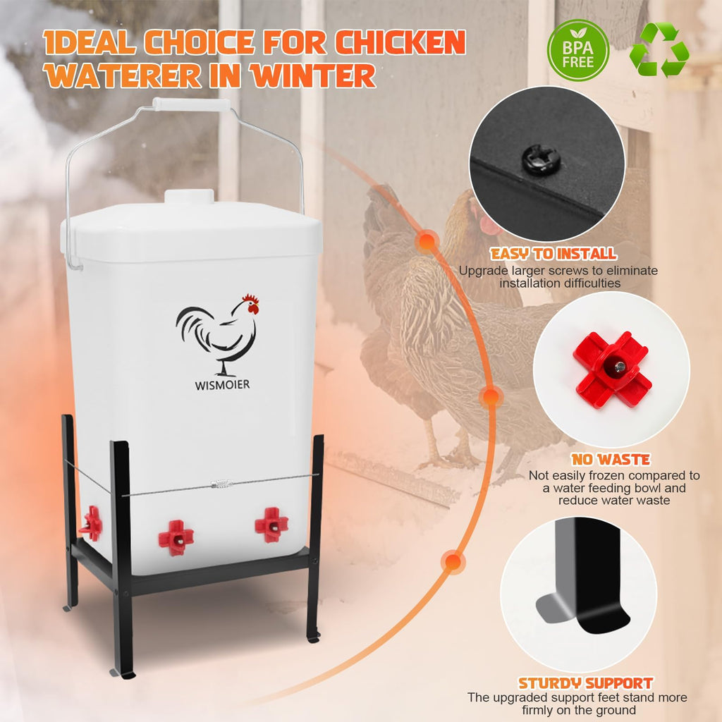 3 Gallon Heated Chicken Waterer X740392