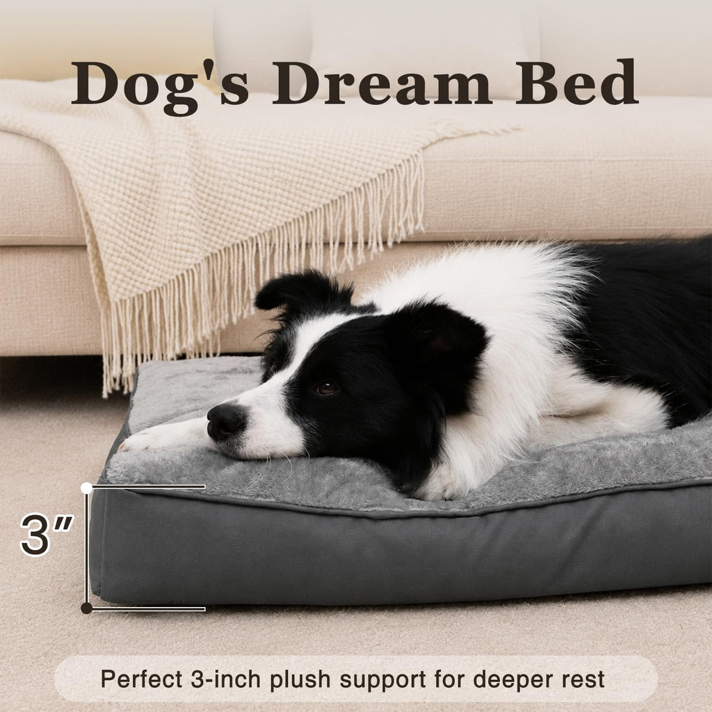 Large Plush Dog Bed with Washable Cover O25663