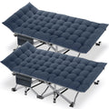 Folding Camping Cot with Mattress, 2 Pack S8587