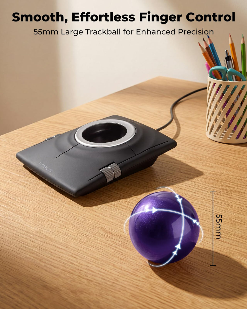 Wired Ergonomic Trackball Mouse P137