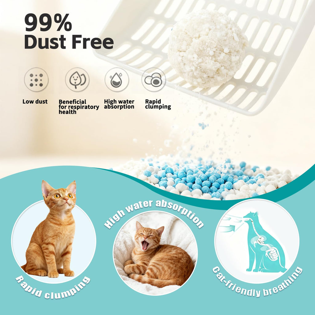 Cassava Cat Litter Odor Control Dust-Free Clumping Q411