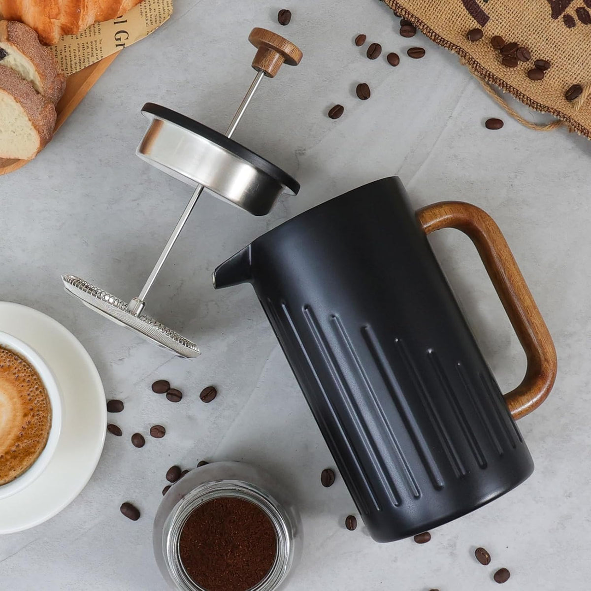 34oz Stainless Steel French Press Coffee Maker A20573