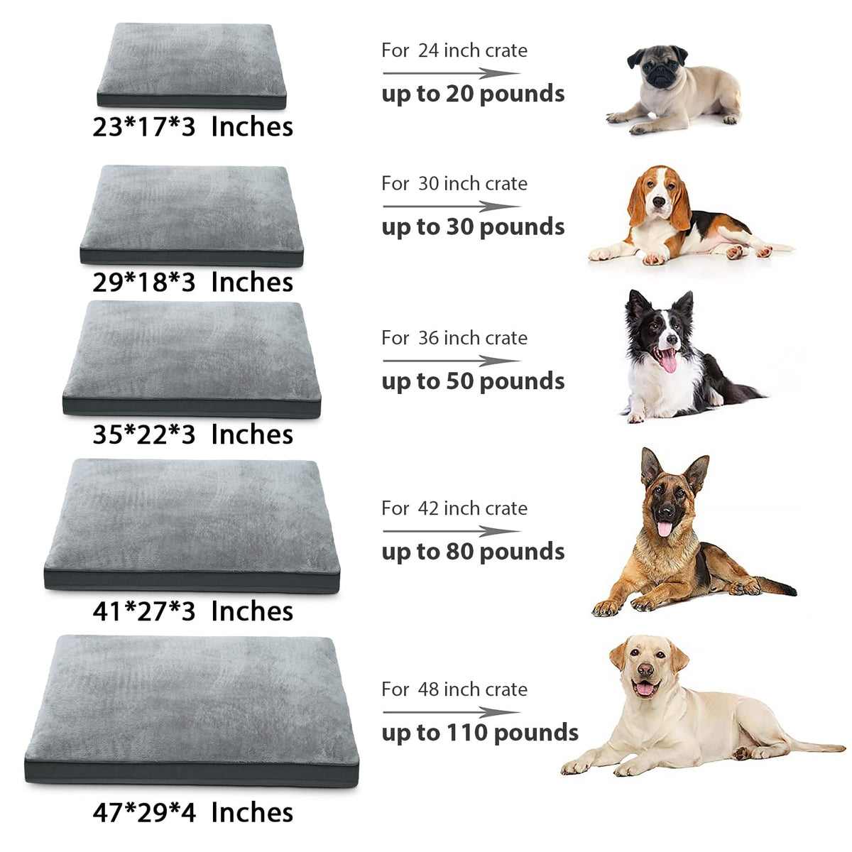Large Plush Dog Bed with Washable Cover O25663