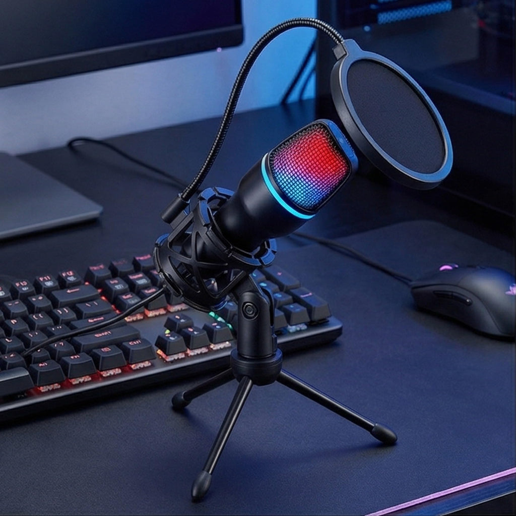 USB Condenser Gaming Mic with Shock Mount O757876