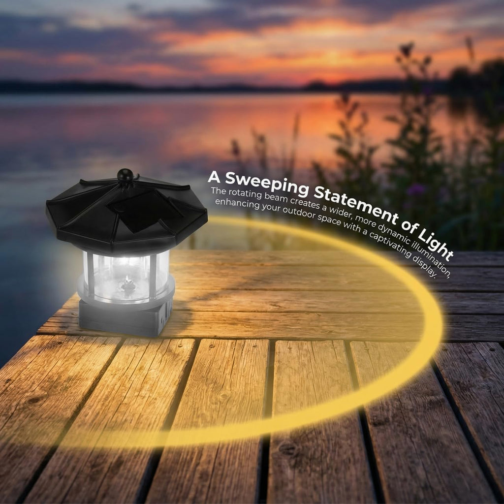Solar LED Lighthouse Waterproof Garden Lights U7312