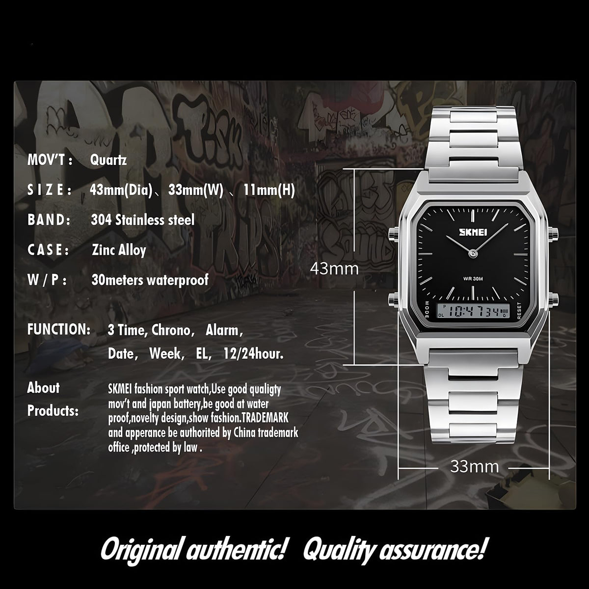 Military Analog Digital Watch N257
