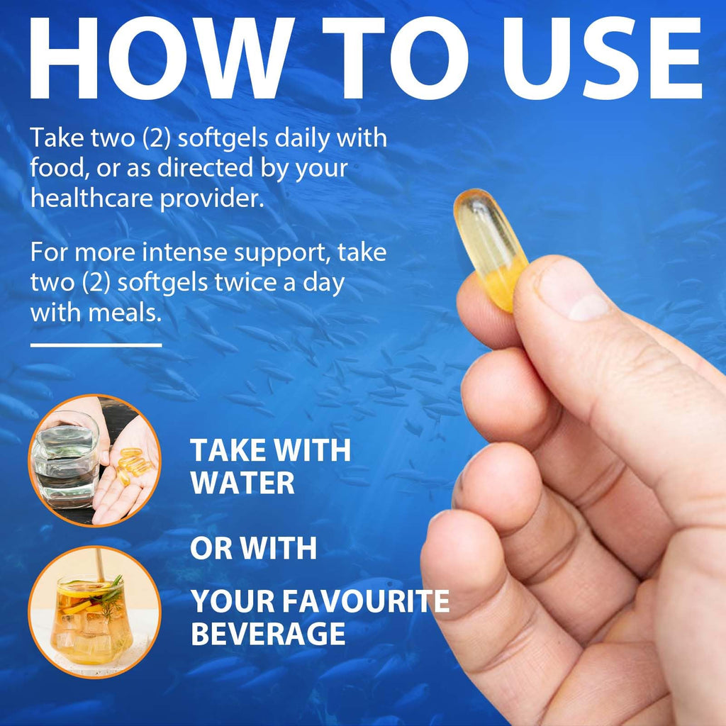 Fish Oil Omega 3 Softgels 120 Softgels U691657