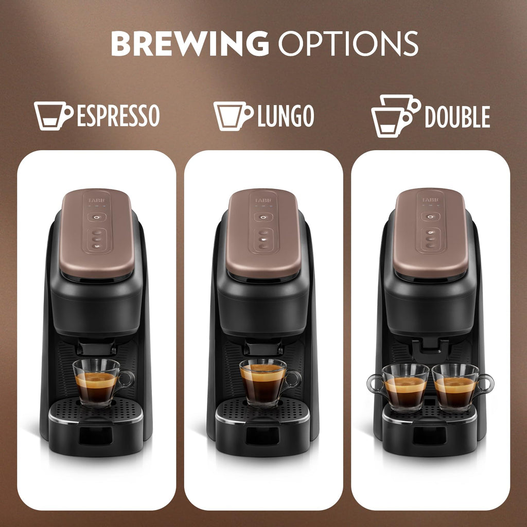 Black Espresso Machine and Milk Frother S160897
