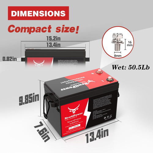 12V 200Ah Lithium LiFePO4 Battery with 150A BMS C9136