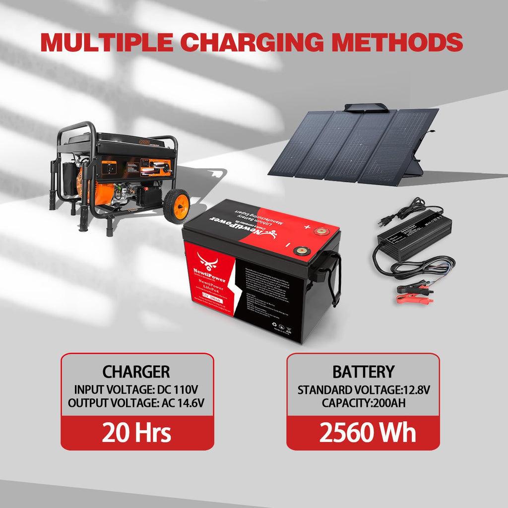 12V 200Ah Lithium LiFePO4 Battery with 150A BMS C9136