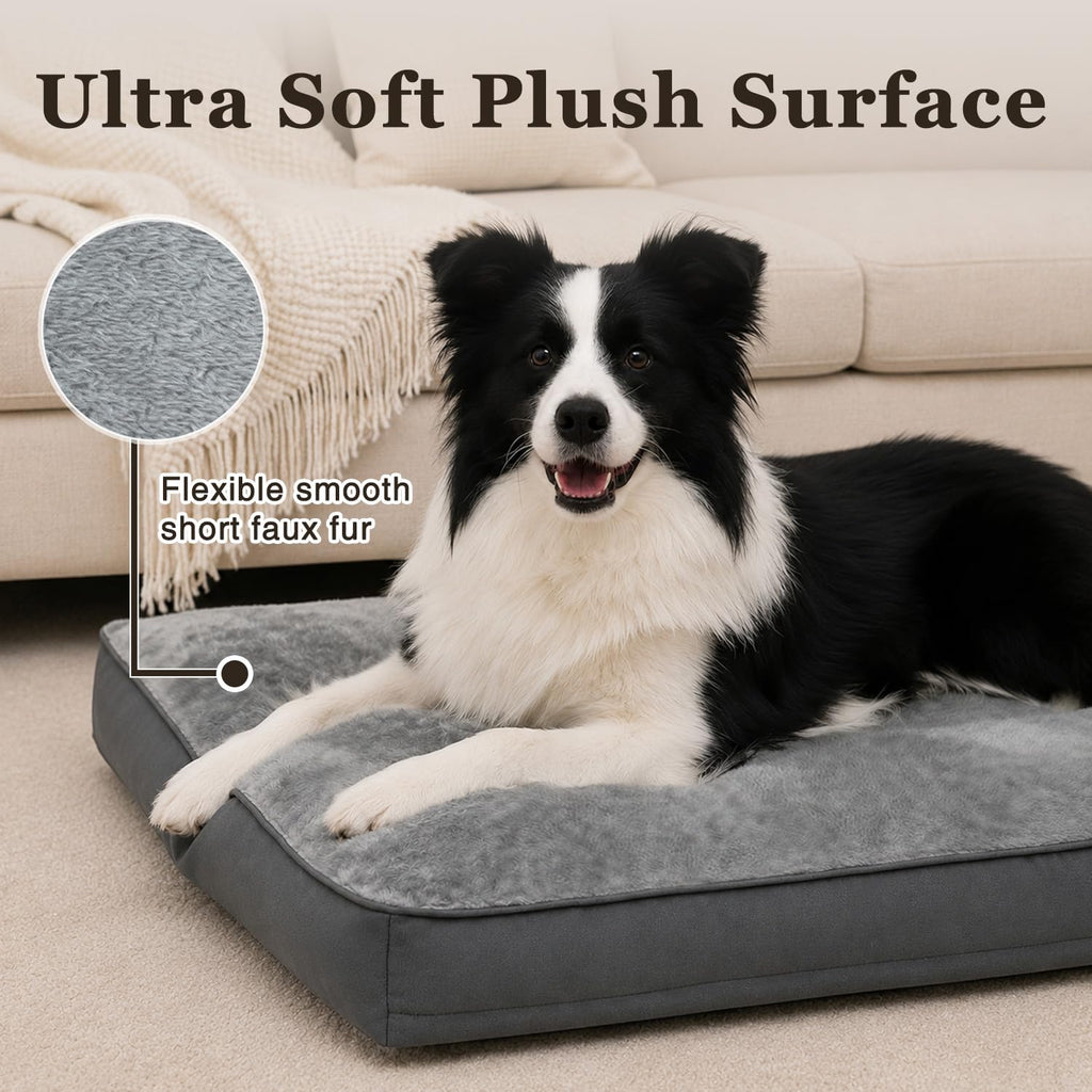 Large Plush Dog Bed with Washable Cover O25663