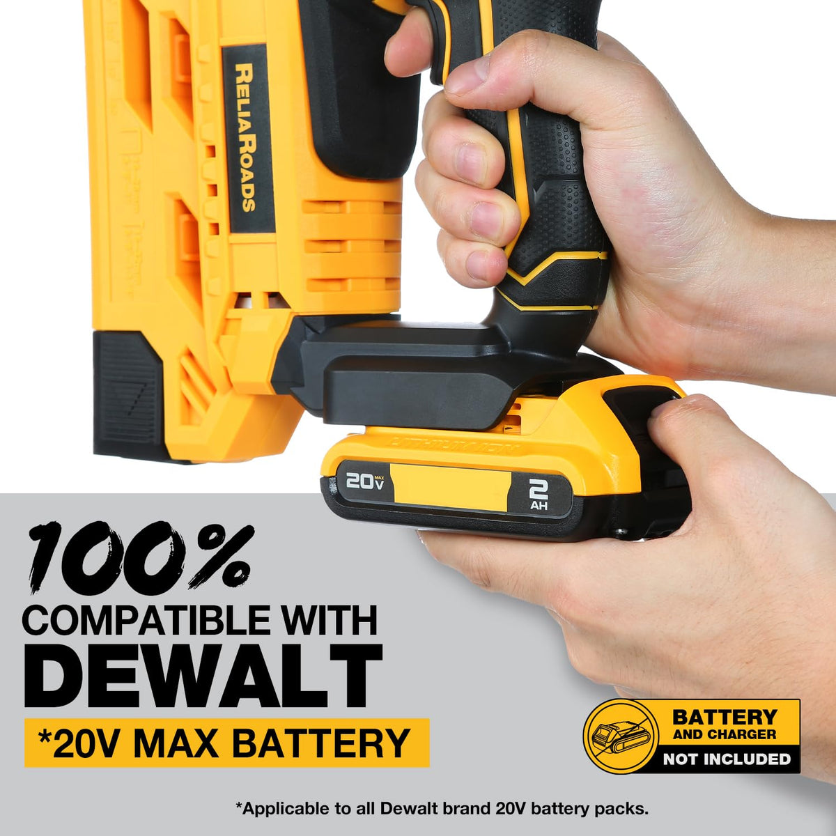 2-in-1 Cordless 18GA Brad Nailer & 1/4 Crown Stapler F45144