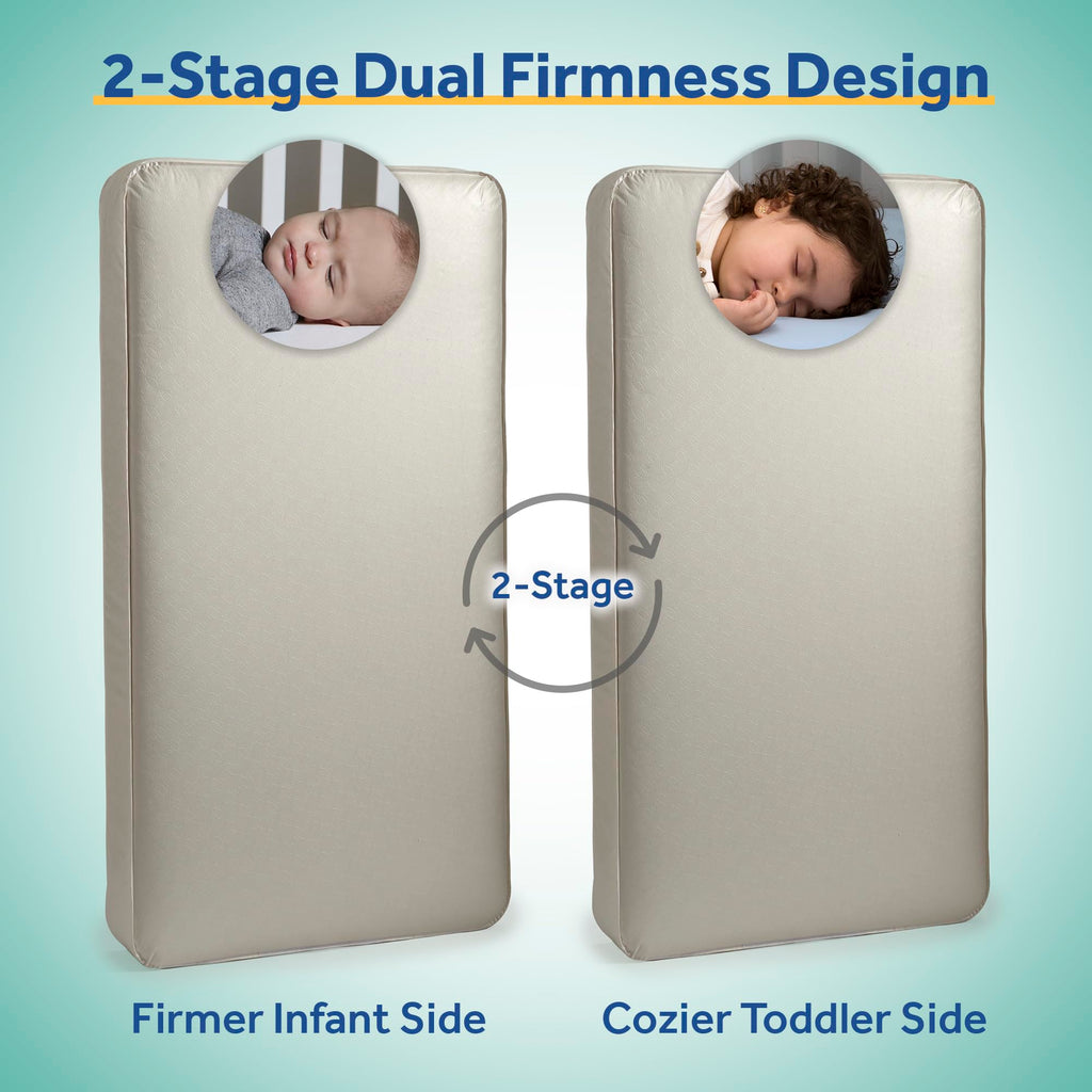 Breathable 2 Stage Hybrid Memory Foam Crib Mattress G9225