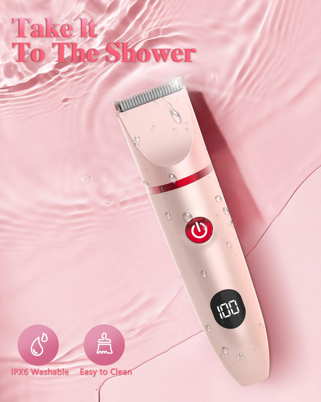 3-in-1 Rechargeable Waterproof Bikini Trimmer J859255