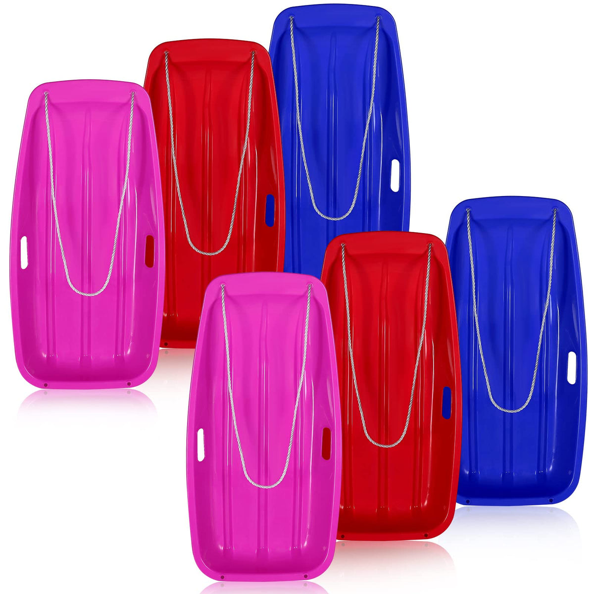 6 Pcs 35 in Plastic Snow Sled A1160