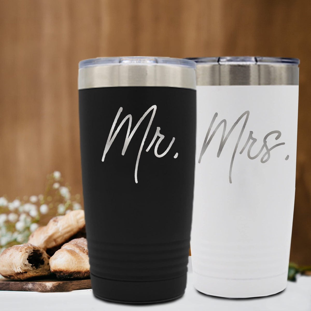 Set of 2 Stainless Steel Double Wall Vacuum Insulated Travel Tumbler K620261