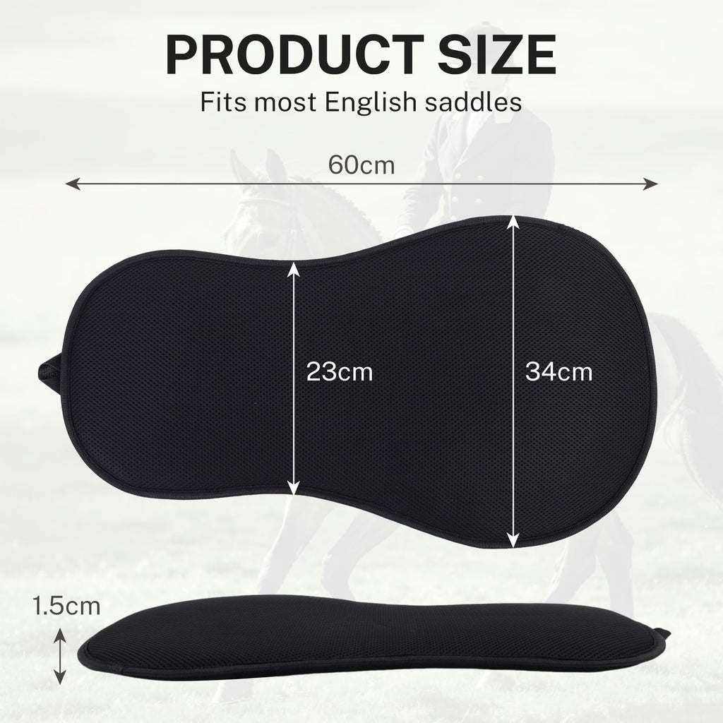 Breathable Shock Absorbing Saddle Seat Cushion with Adjustable Straps M3153