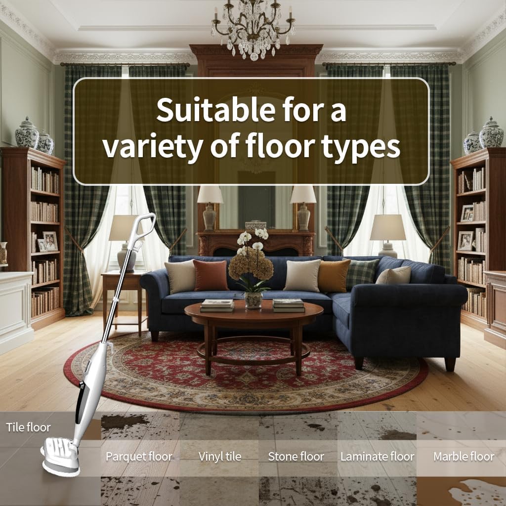 300°F Scrub & Steam Mop with 13 Accessories A18228
