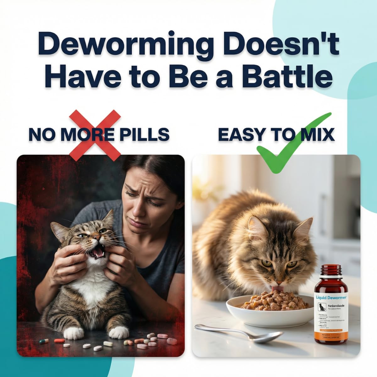 Liquid Fenbendazole Dewormer for Cats & Kittens 100ml A527