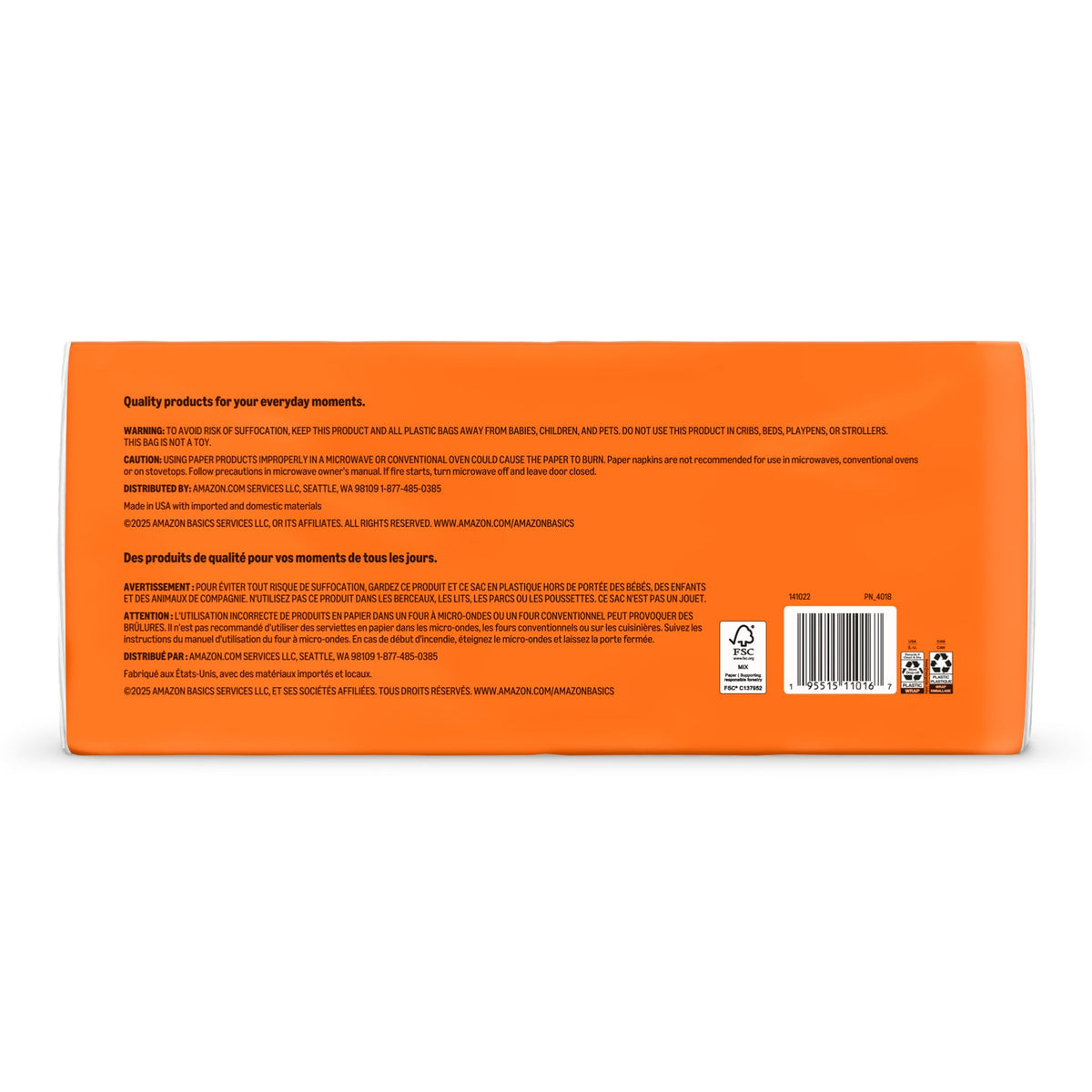 Paper Napkins, 400 Count O908308