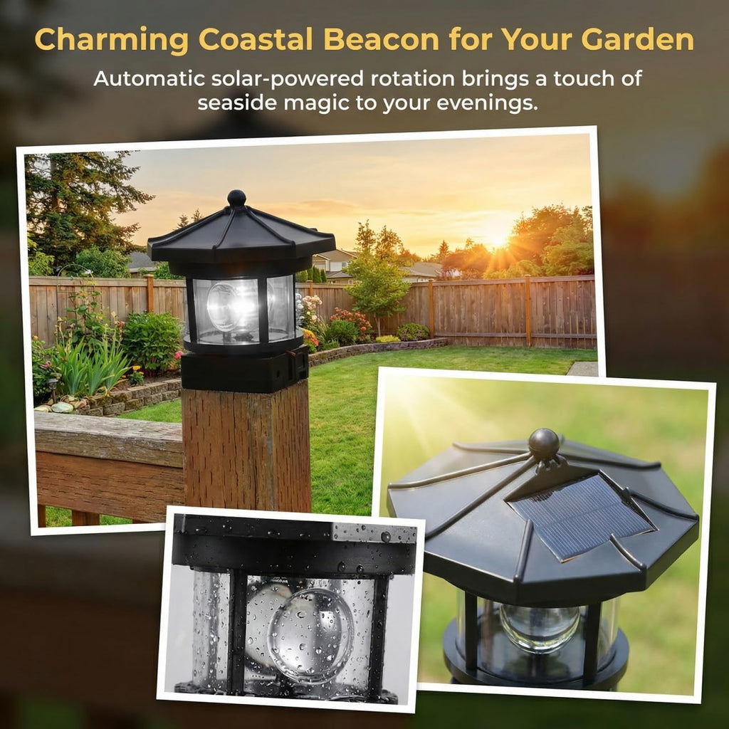Solar LED Lighthouse Waterproof Garden Lights U7312