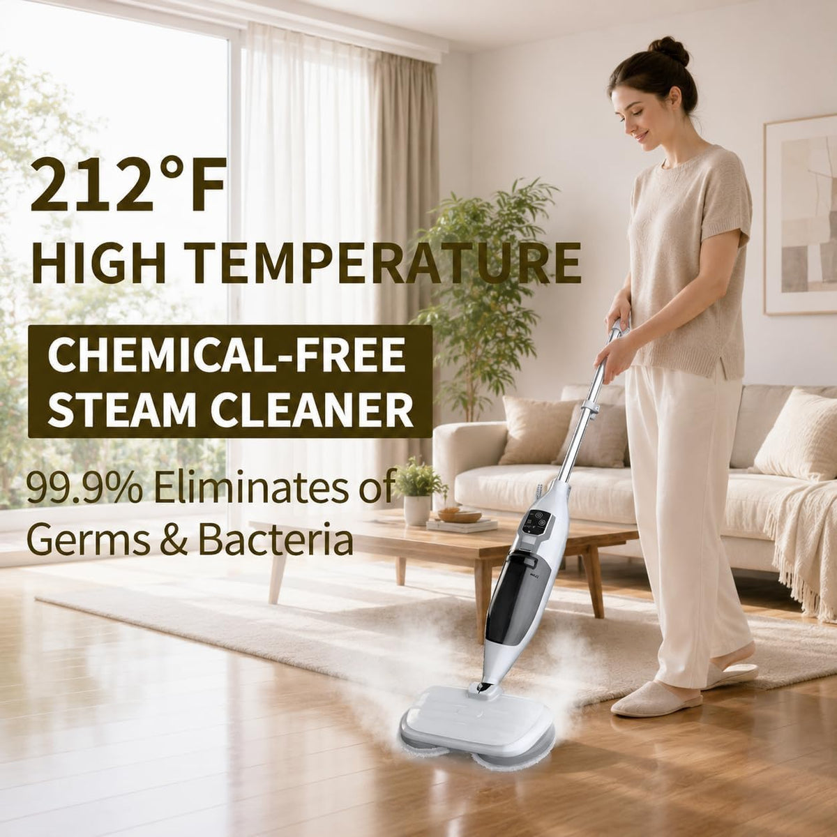 300°F Scrub & Steam Mop with 13 Accessories A18228