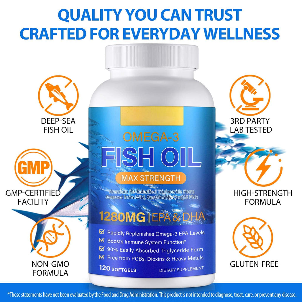 Fish Oil Omega 3 Softgels 120 Softgels U691657