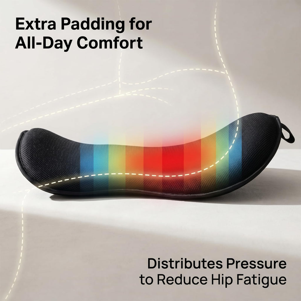 Breathable Shock Absorbing Saddle Seat Cushion with Adjustable Straps M3153