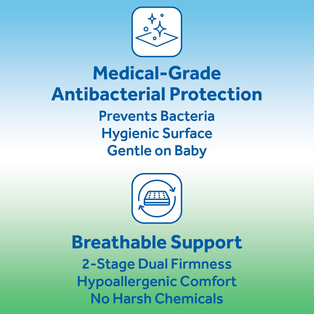 Breathable 2 Stage Hybrid Memory Foam Crib Mattress G9225