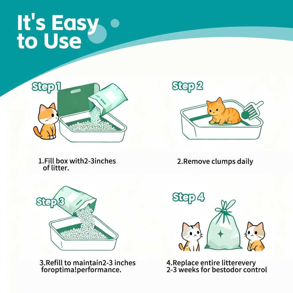 Cassava Cat Litter Odor Control Dust-Free Clumping Q411
