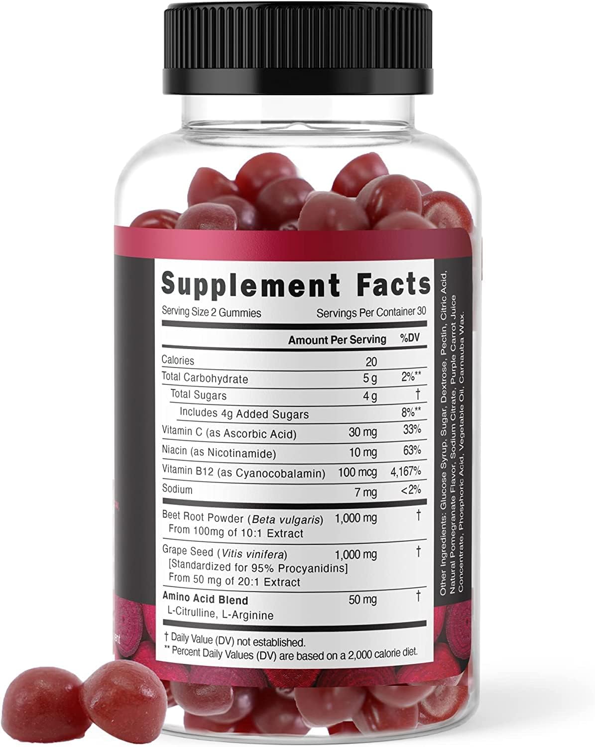 Beet Root Gummies & Fruits/Veggies Supplement Z31036