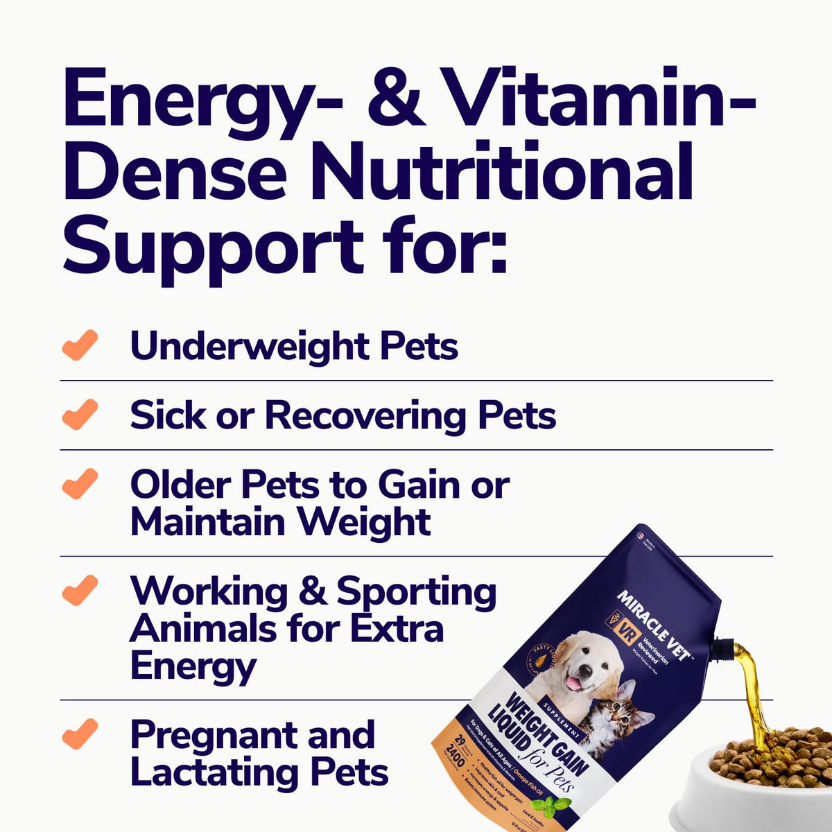 High-Calorie Weight Gainer Gel for Dogs & Cats H9836