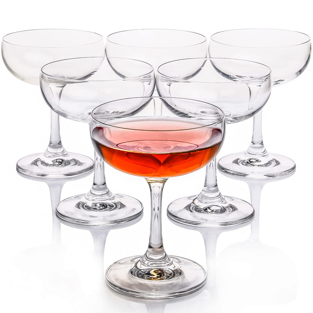 Crystal Coupe Glasses Set of 6 B251269