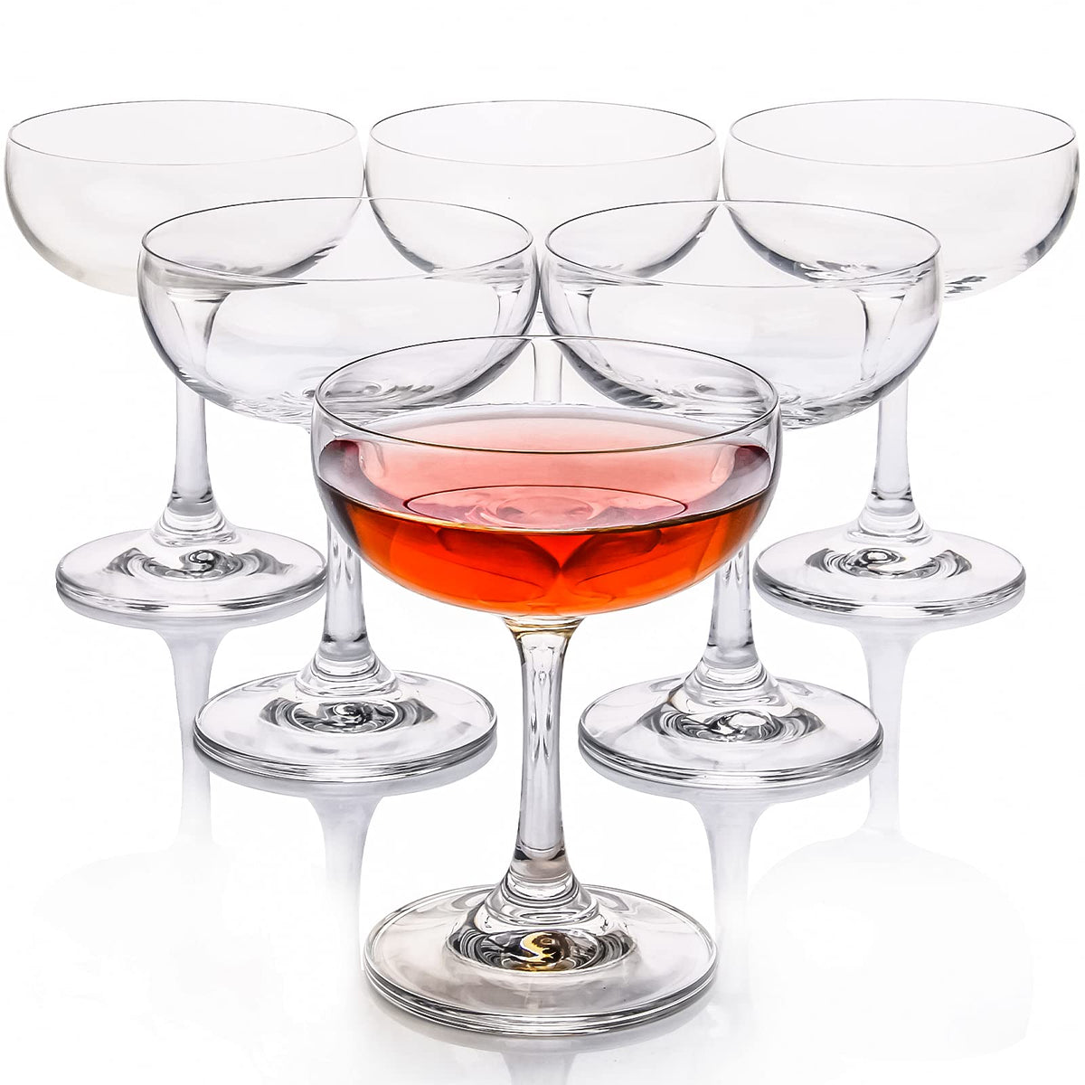 Crystal Coupe Glasses Set of 6 B251269