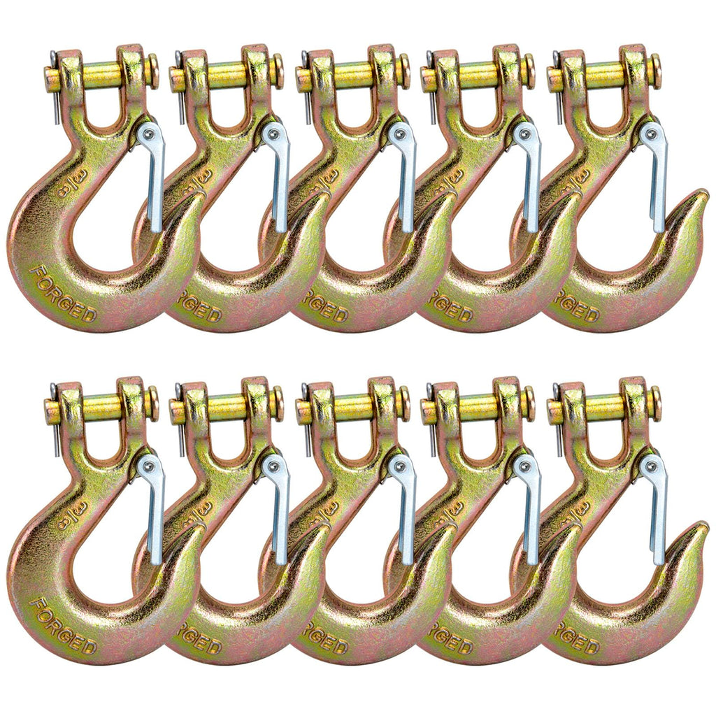 3/8 Chain Hooks with Safety Latch, 10 Pack L5934